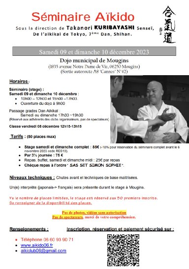 Aikido seminar poster