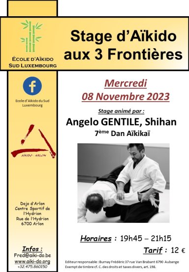 Aikido seminar poster