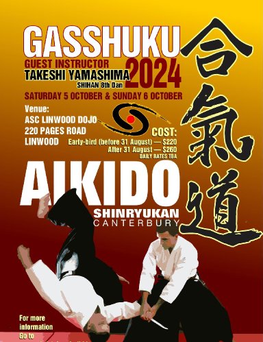 Aikido seminar poster