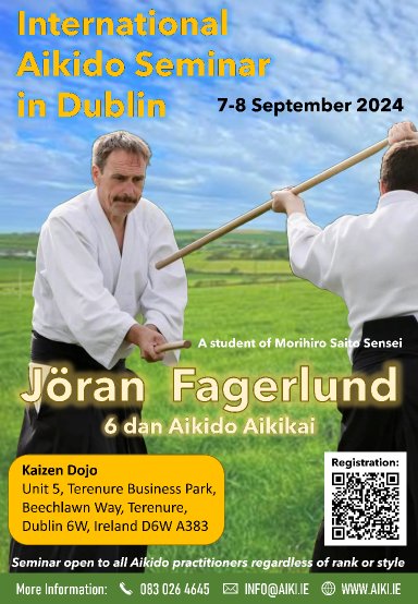 Aikido seminar poster