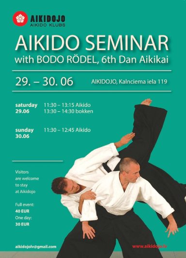 Aikido seminar poster