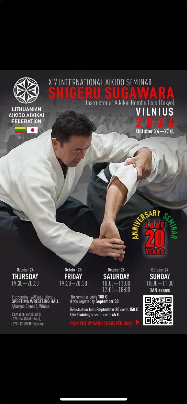 Aikido seminar poster