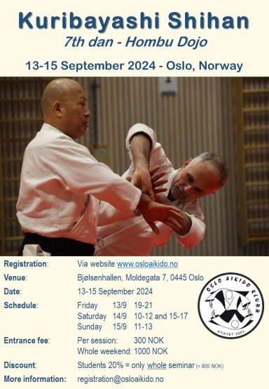 Aikido seminar poster