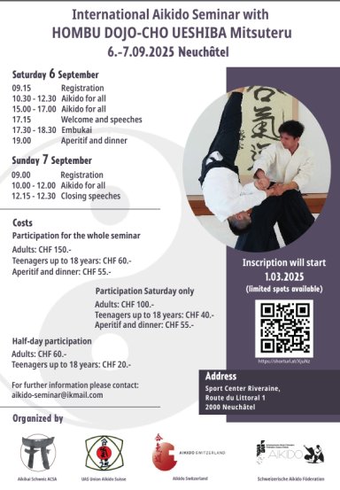 Aikido seminar poster