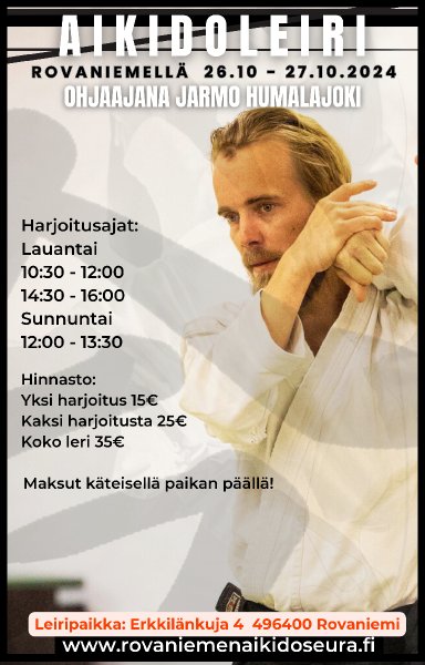 Aikido seminar poster