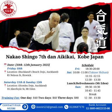 Aikido seminar poster