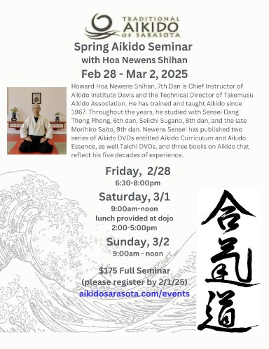 Aikido seminar poster