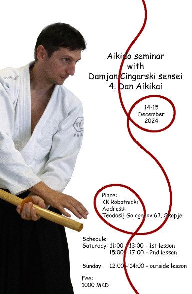 Aikido seminar poster