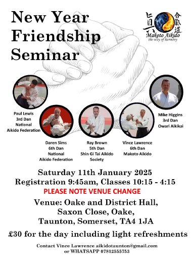 Aikido seminar poster