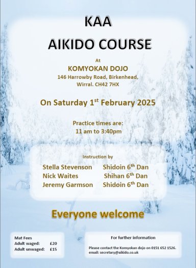 Aikido seminar poster