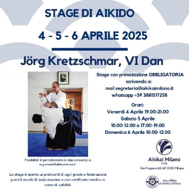 Aikido seminar poster