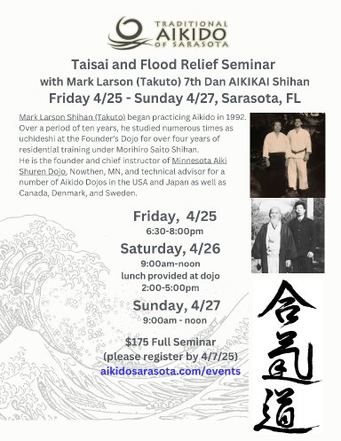 Aikido seminar poster