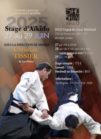 Aikido seminar poster