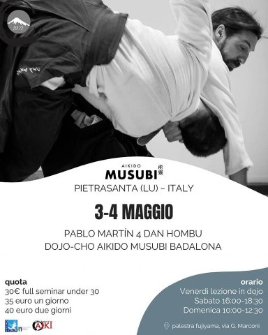 Aikido seminar poster