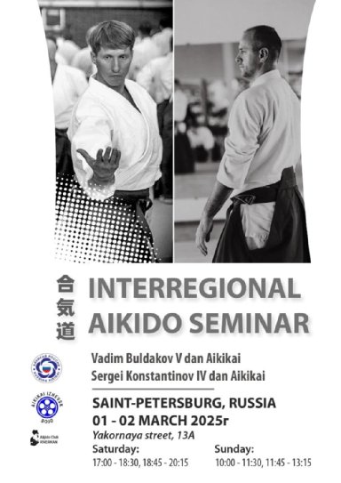 Aikido seminar poster