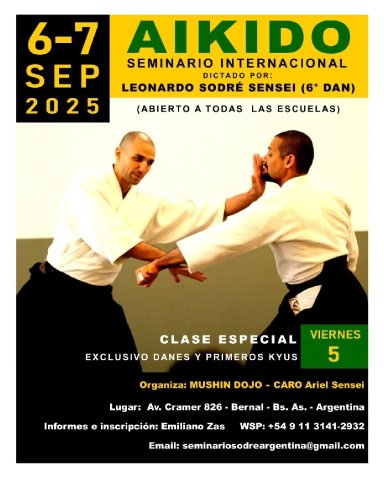 Aikido seminar poster