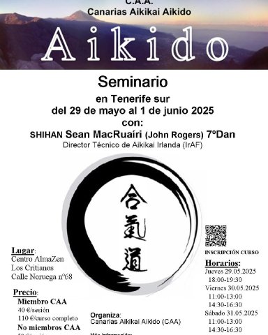 Aikido seminar poster