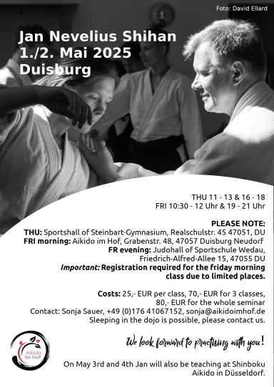 Aikido seminar poster