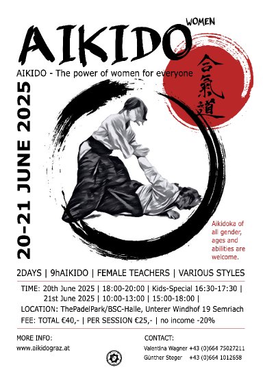 Aikido seminar poster