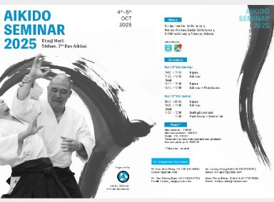 Aikido seminar poster