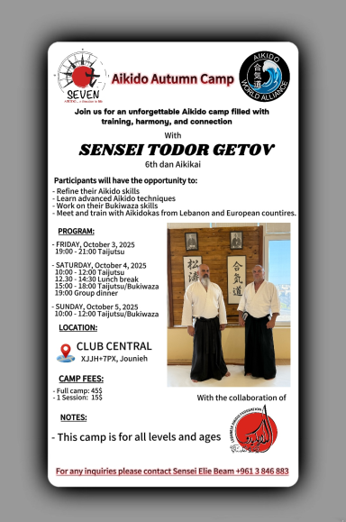 Aikido seminar poster