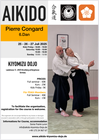 Aikido seminar poster