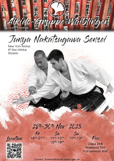 Aikido seminar poster