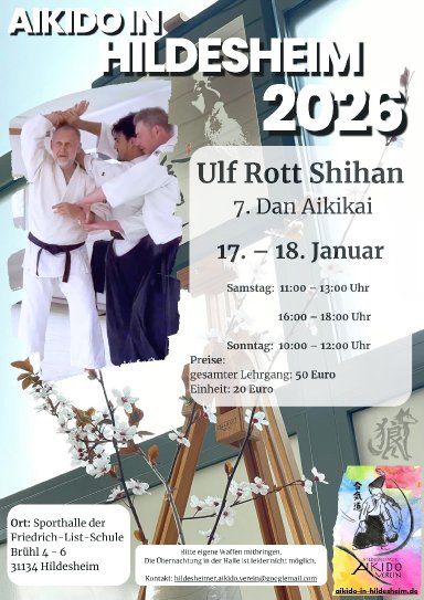 Aikido seminar poster