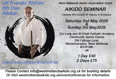 Aikido seminar poster
