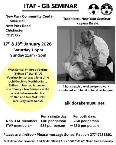 Aikido seminar poster