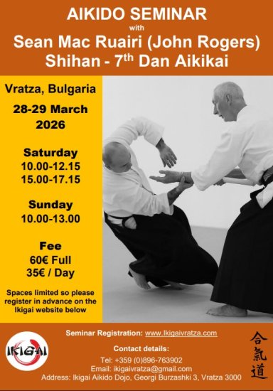 Aikido seminar poster