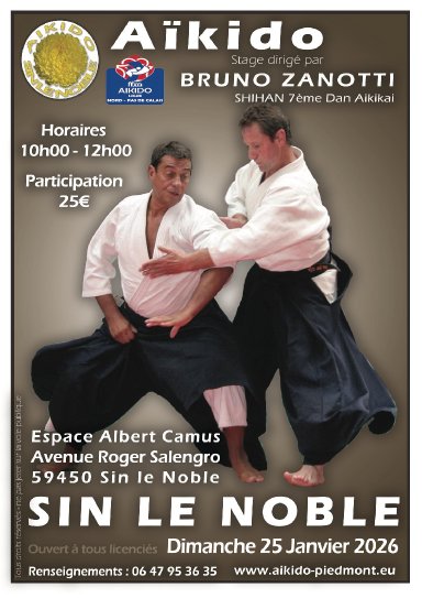 Aikido seminar poster