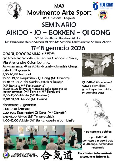 Aikido seminar poster