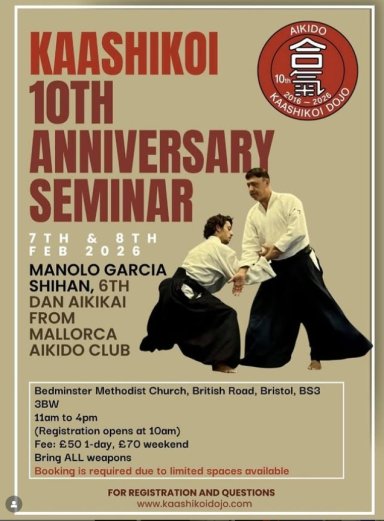 Aikido seminar poster
