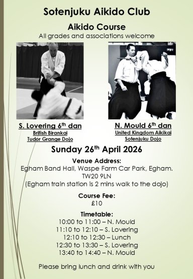Aikido seminar poster