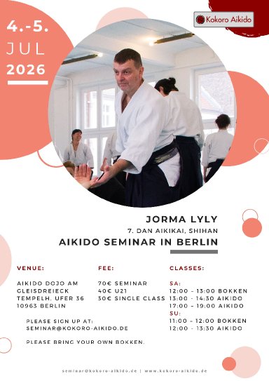 Aikido seminar poster