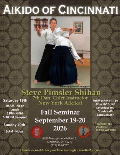 Aikido seminar poster