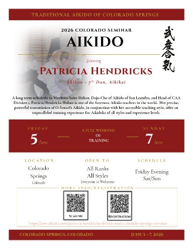 Aikido seminar poster