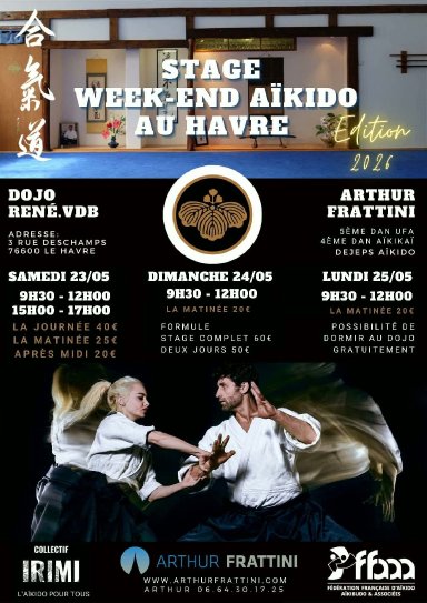 Aikido seminar poster