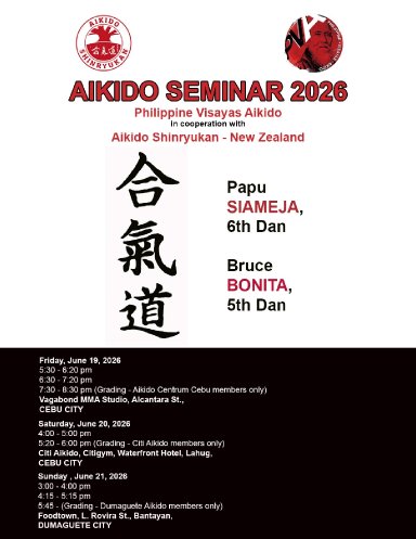 Aikido seminar poster