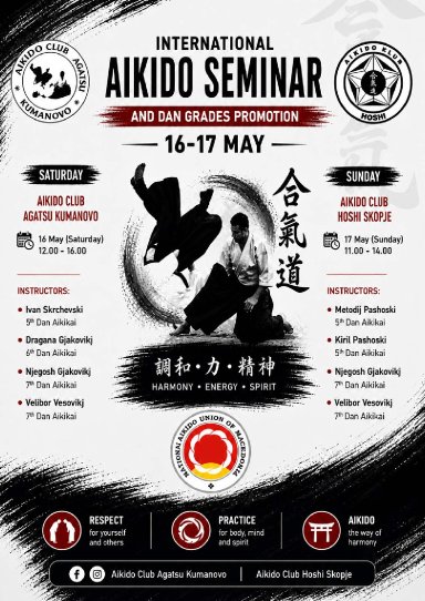 Aikido seminar poster