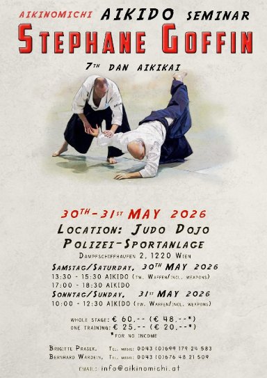 Aikido seminar poster