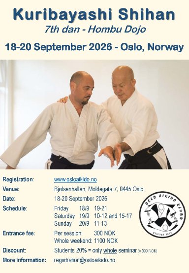 Aikido seminar poster