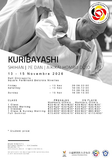 Aikido seminar poster