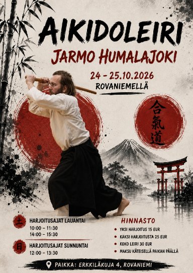 Aikido seminar poster