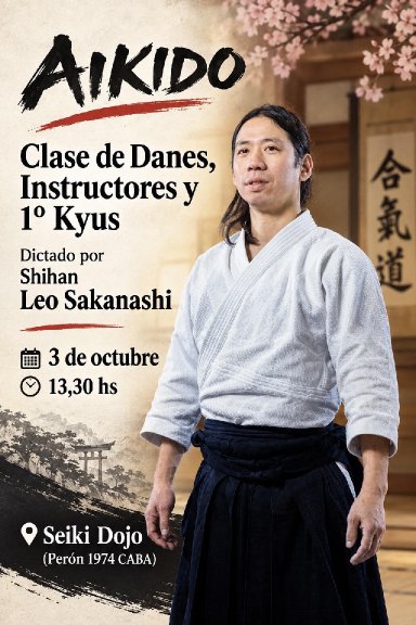 Aikido seminar poster