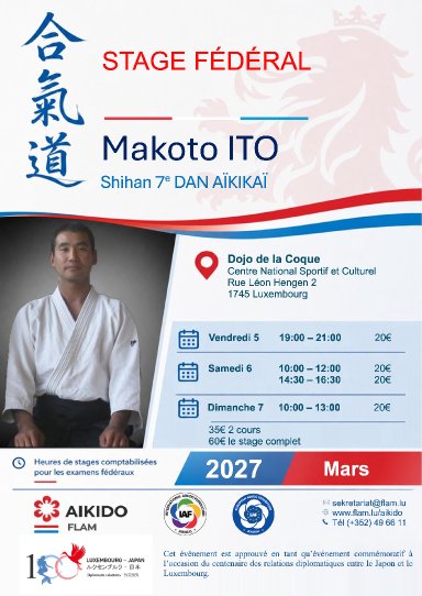 Aikido seminar poster