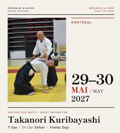 Aikido seminar poster