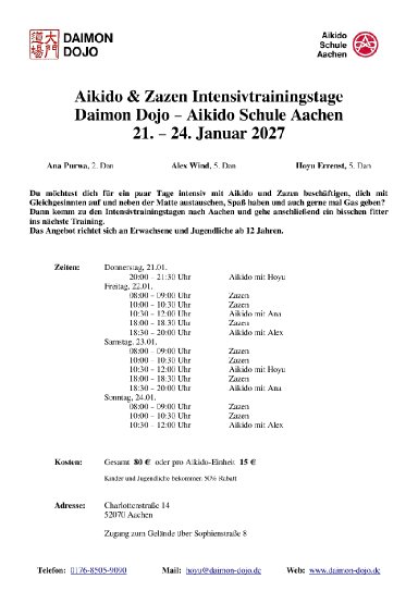 Aikido seminar poster