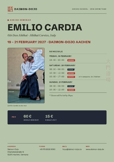 Aikido seminar poster